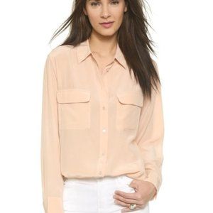Equipment Silk Signature Shirt, Blush